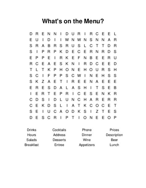 Sweet & Savory: Food & BBQ Delights Word Searches