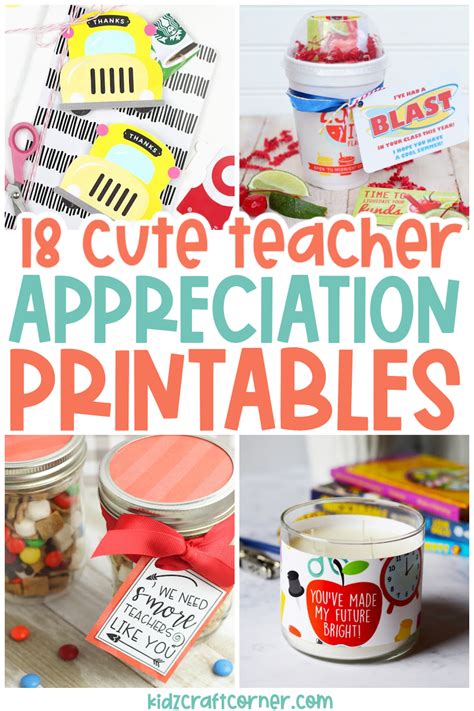 Sweet Surprises: First Day & Teacher Appreciation Printables