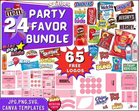 Sweet Surprises: Printable Party Favors & Gift Tags