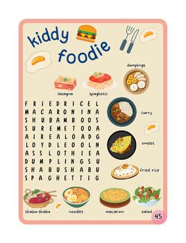 Sweet Treats & Sunny Feasts: Foodie Word Finds