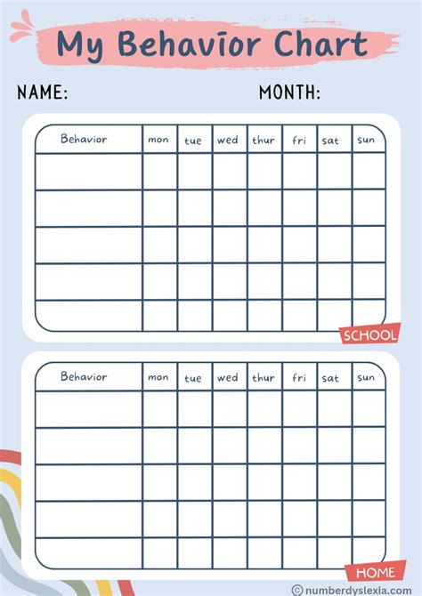 Tackling Specific Challenges: Targeted Printable Behavior Charts