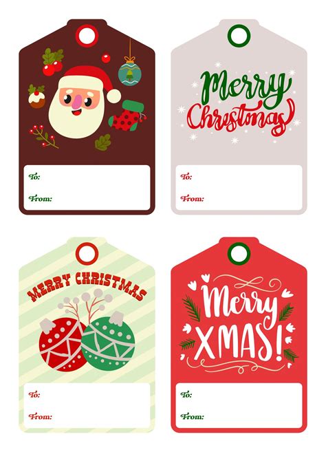 Templates for Cards & Gift Tags: Personalized Holiday Touches