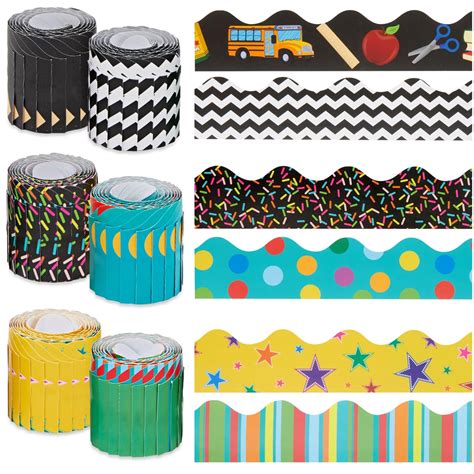 Textured & Patterned Printable Borders for Bulletin Boards: Adding Depth and Interest