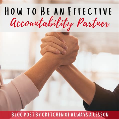 The Accountability Partner: Share Your Journey
