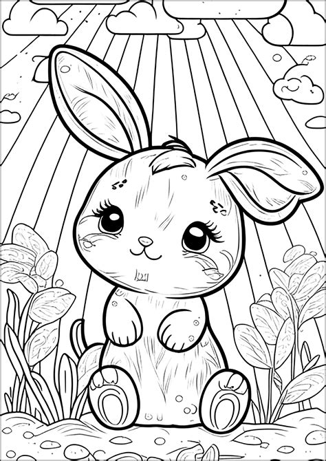 The Adorable Art of Bunny Coloring Pages
