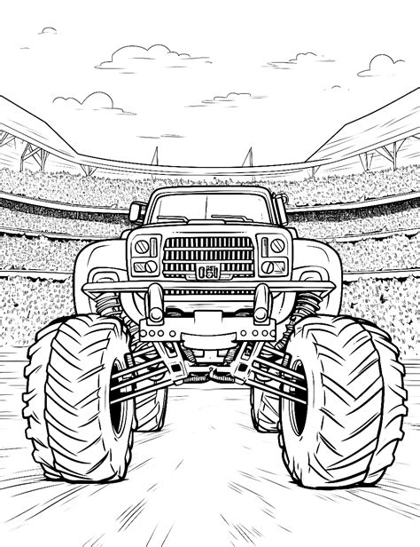 The Arena Awaits: Diverse Categories of Monster Truck Coloring Pages