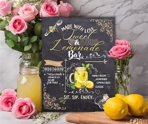The Classic Charm: Timeless Printable Lemonade Sign Designs