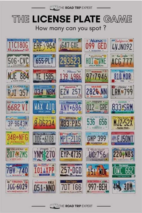 The Classic Checklist: Your Go-To Licence Plate Game Printable