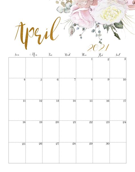 The Classic & Clean Look: Minimalist April 2021 Printables