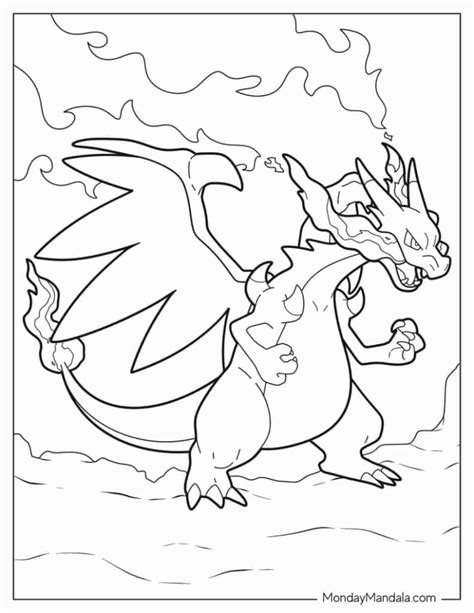 The Classic Flame-Breather: Iconic Charizard Coloring Pages
