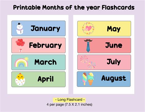 The Classic & Functional Free Printable Months