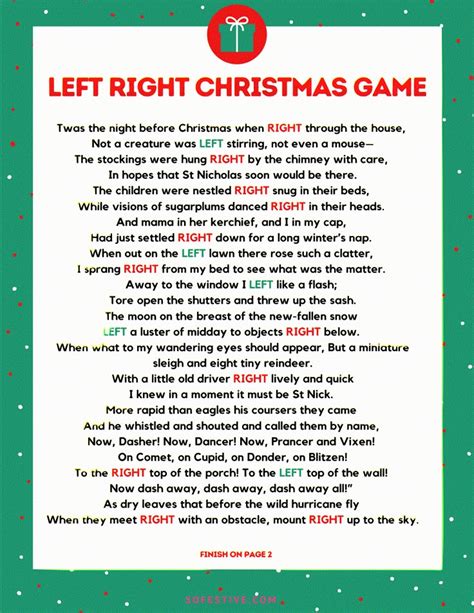 The Classic Right-Left Game: Your Festive Foundation
