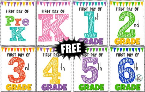 The Classics: Timeless & Heartwarming First Day of School Sign Printable Ideas