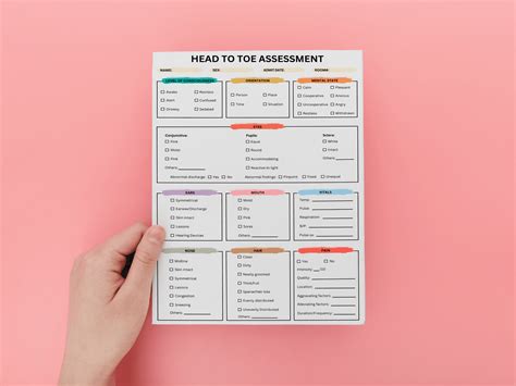 The Clinical Confidence Builder: Comprehensive Printable Head-to-Toe Assessment Nursing Checklists