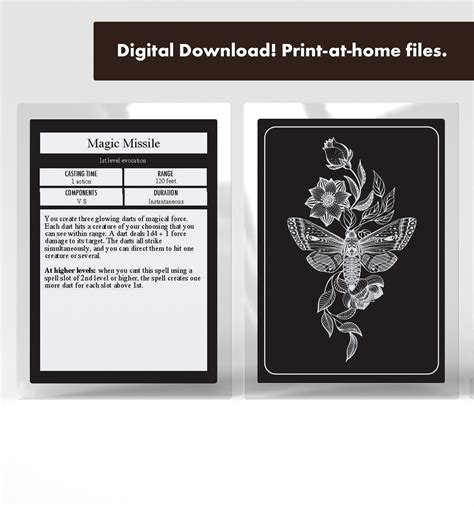 The Digital Alchemist's Trove: Finding Pre-Made Printable Spell Cards Online