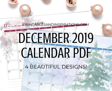 The Digital Dilemma: Sourcing & Storing Your Printable Dec 2019 Calendar