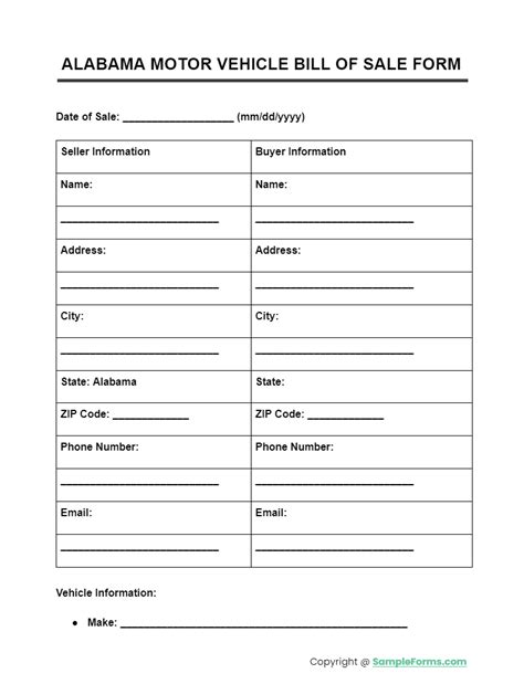 The Digital Download: Where to Find Your Printable Alabama Bill of Sale