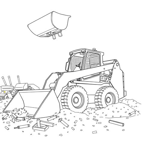 The Educational Excavation: Learning Through Skid Loader Coloring
