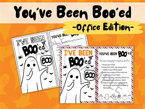 The Essential "You've Been Booed!" Printable Categories