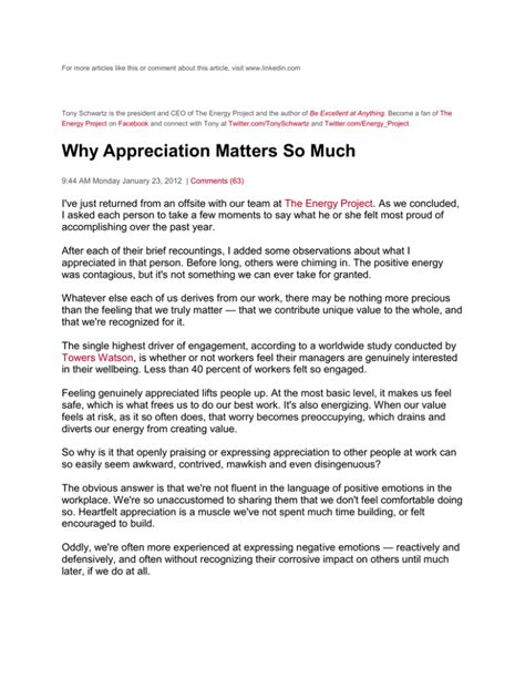 The Heart Behind the Label: Why Appreciation Matters So Much