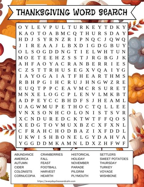 The Heart of the Harvest: Classic Thanksgiving Word Searches