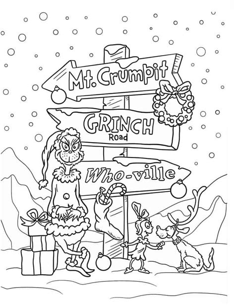 The Heart of Whoville: Classic Grinch Coloring Pages