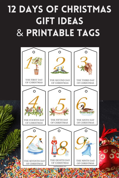 The Heartfelt Giver's Treasury: Printable 12 Days of Christmas Gift Tags & Wrappers
