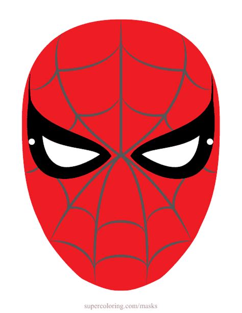 The Iconic Red & Blue: Classic Spiderman Mask Printables