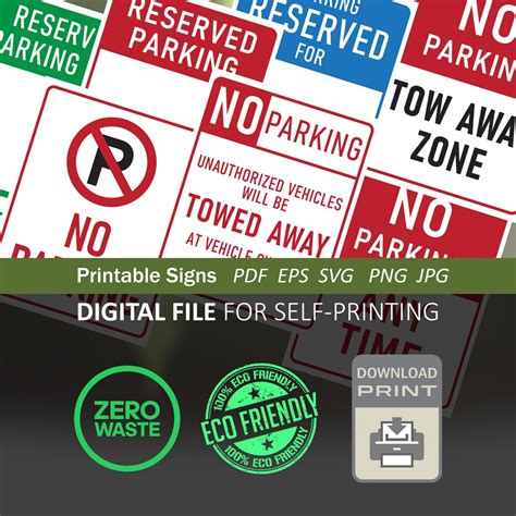 The Immediate Solution: Quick & Free Printable No Parking Signs