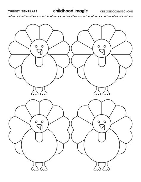 The Little Turkeys' Corner: Printables for Preschool & Early Elementary