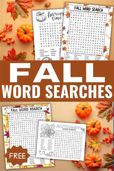 The Magic of Fall Word Searches: Why We Love Them