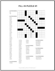 The Magic of Printable Fill-In Puzzles: Your Brain's Best Friend