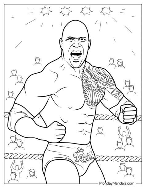 The Main Event: Categories of WWE Printable Coloring Pages