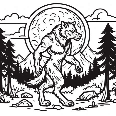 The Many Faces of the Moon: Our Top Werewolf Printable Coloring Page Categories