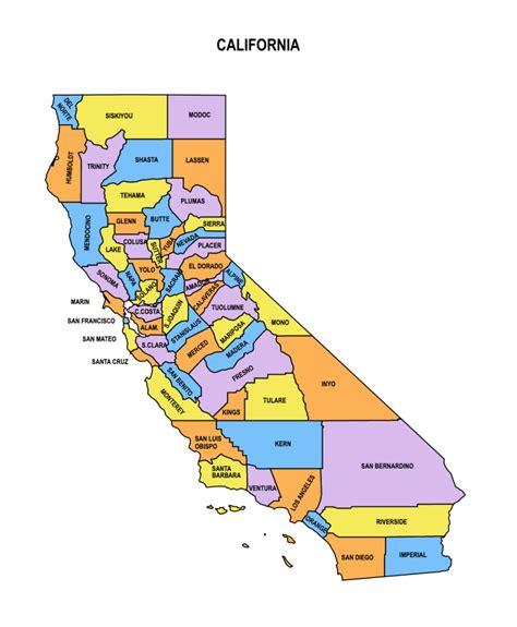The Many Faces of Your California County Map Printable: Categories of Use