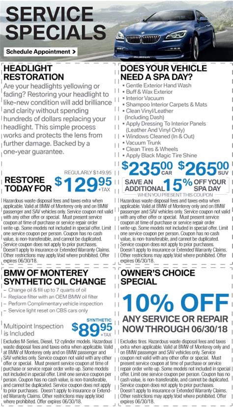 The Official Hunt: Finding BMW Dealer Service Coupons