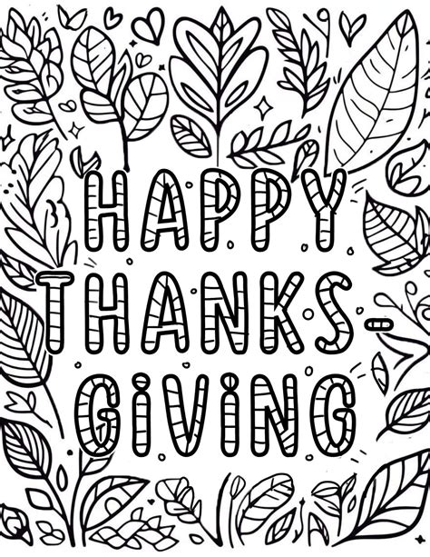 The Perfect Palette: Categories of Thanksgiving Coloring Pages for Every Mood