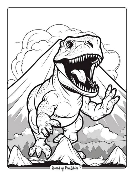 The Roaring Appeal of T-Rex Coloring Pages: Why We Love Them
