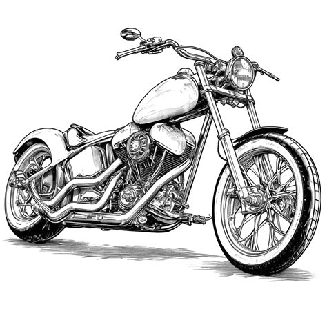 The Thrill of the Ride: Classic Cruisers & Chopper Coloring Pages
