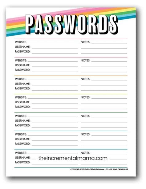 The Travel Buddy: Discreet & Portable Password Printables