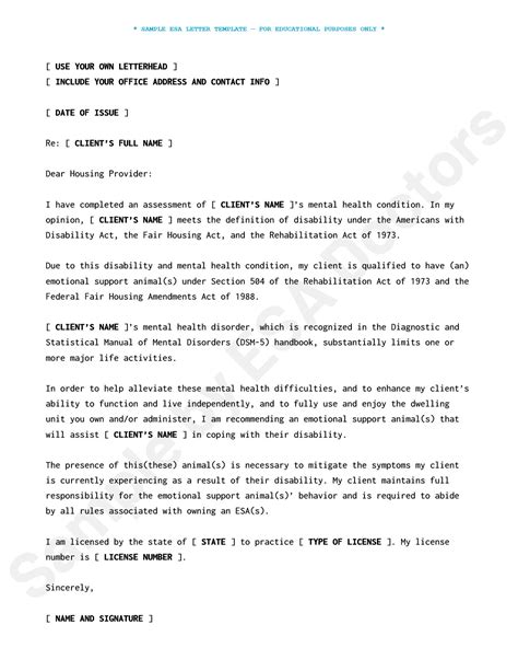 The Truth About "Free Printable ESA Letter Templates": What They Are (and Aren't)