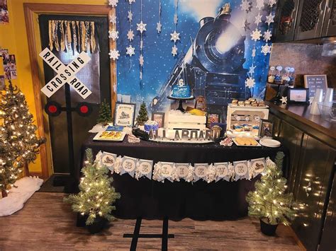 The Ultimate Polar Express Party: Tickets as the Centerpiece