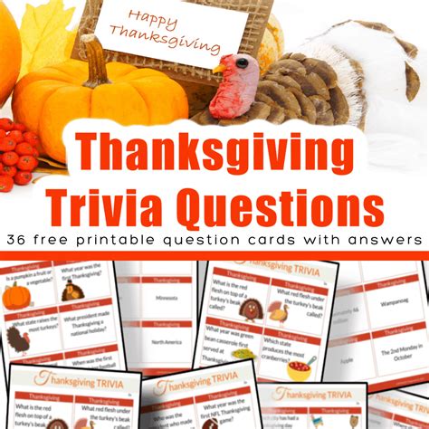 The Ultimate Printable Thanksgiving Day Trivia Categories