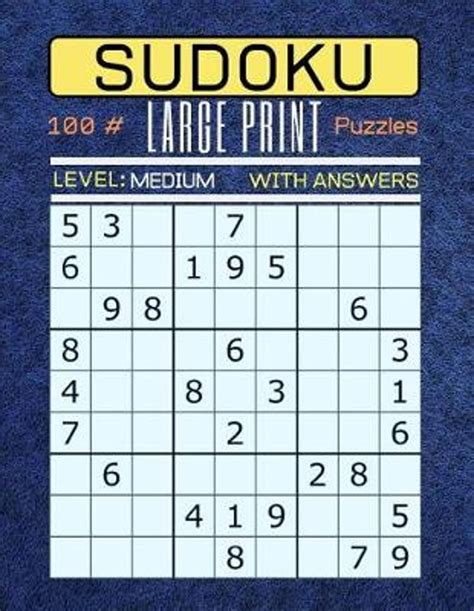 The Ultimate Trove: Where to Unearth Your Perfect Large Print Sudoku Printables