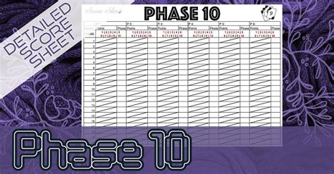 The Unsung Hero: Why a Phase 10 Printable Score Sheet is a Game-Changer