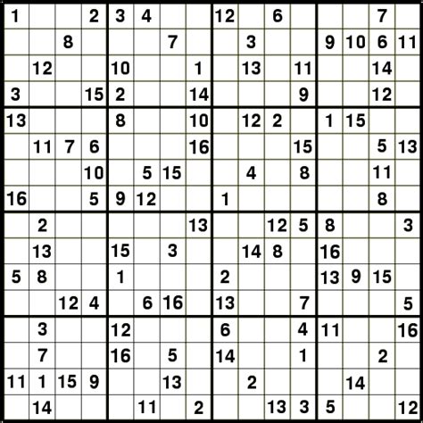The Zen Zone: Relaxing 16x16 Sudoku Printables