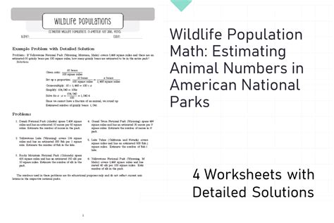 Theme-Specific Adventures: Wilderness & Wildlife Math Printables