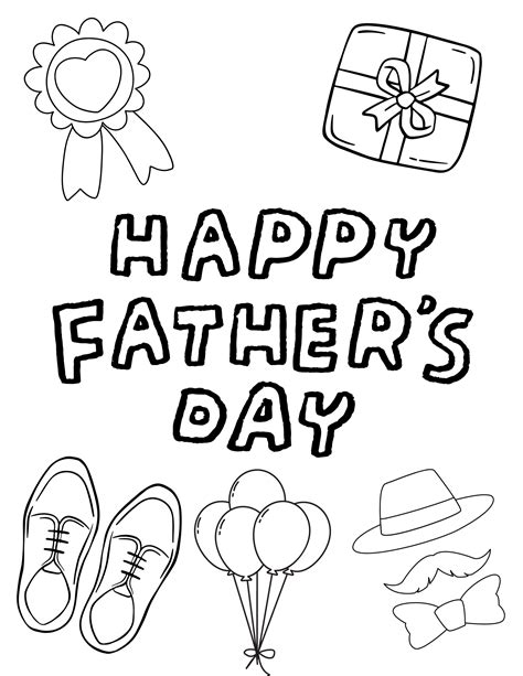 Themes for Every Kind of Dad: Your Free Fathers Day Coloring Pages Printable Treasure Chest