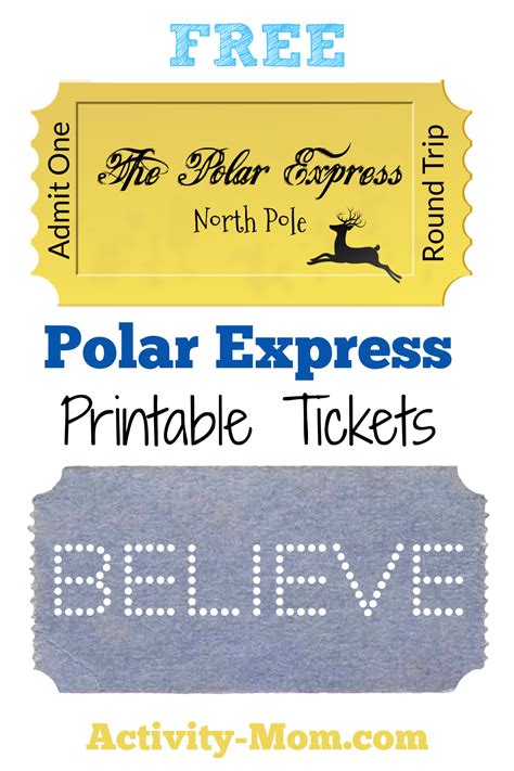 Tickets for a Full-Fledged Polar Express Party: Group Fun!