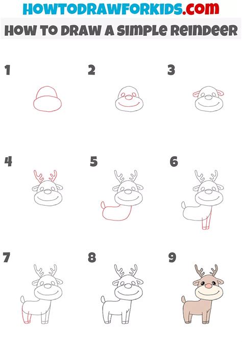 Tiny Tints: Simple Reindeer Pages for Little Hands